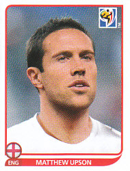 Matthew Upson England samolepka Panini World Cup 2010 #189